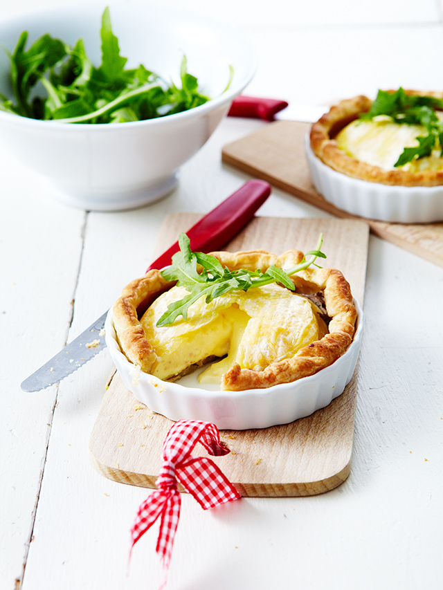 Tartelettes aux champignons et à la Tomme Vaudoise