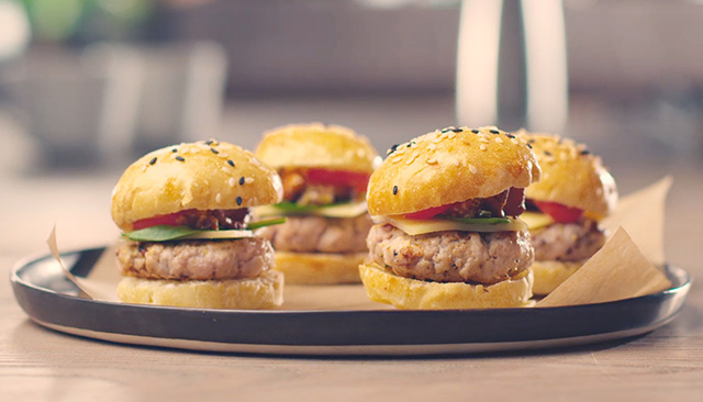 Mini-burger de veau au Gruyère AOP