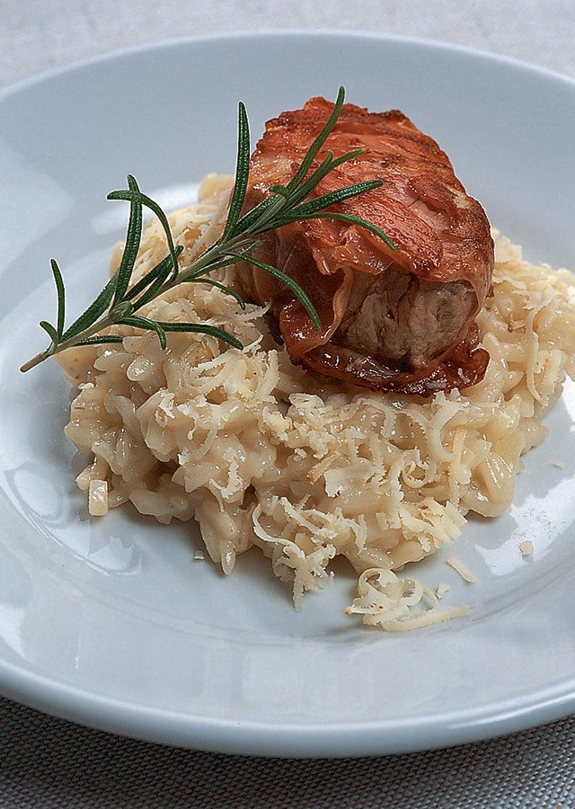 Risotto, médaillon de veau et Sbrinz AOP