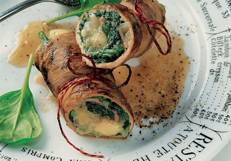 Fricandeaux aux épinards et au fromage avec Le Gruyère AOP