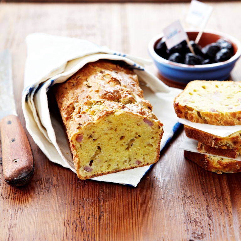 Cake aux olives	et au Le Gruyère AOP