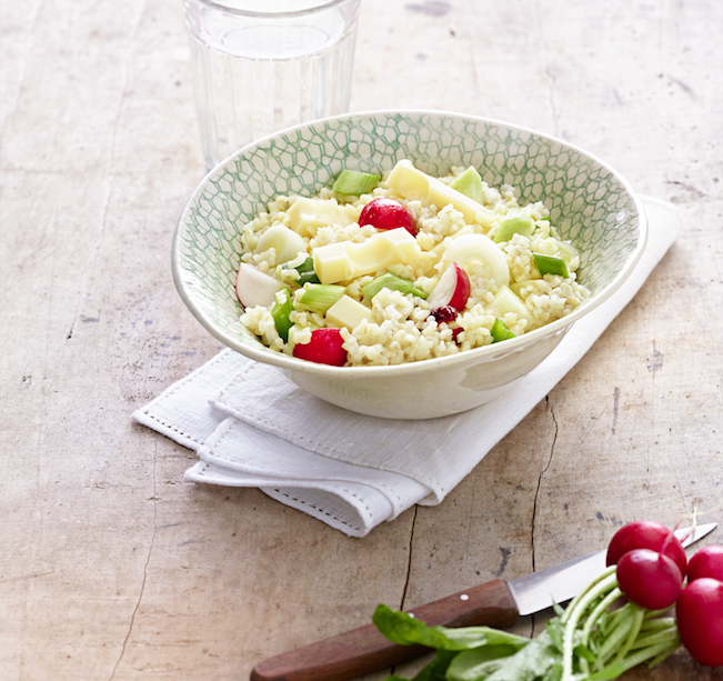 Salade de boulgour avec l'Emmentaler AOP