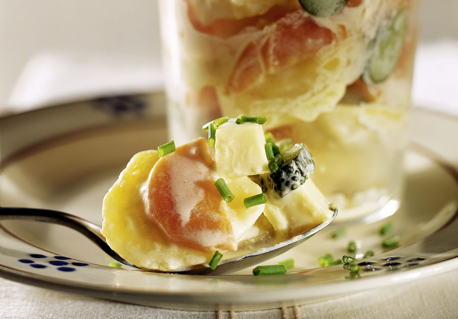 Salade de pommes de terre aux carottes