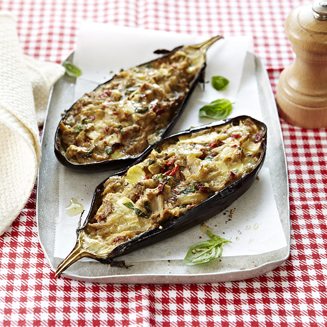 Aubergines farcies à la Tomme Vaudoise