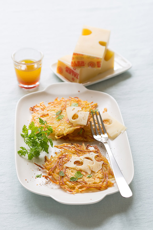 Rösti à l'Emmentaler AOP suisse